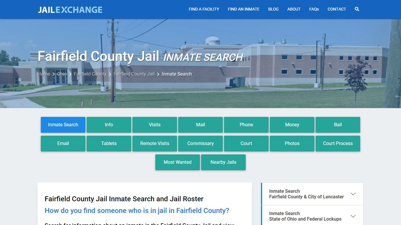 Inmate Search: Roster & Mugshots - Fairfield County Jail, OH